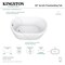 Aqua Eden Freestanding Bathtubs, 51.75 L, 29.94 W, White, Acrylic VTRS522928 - alternate 3